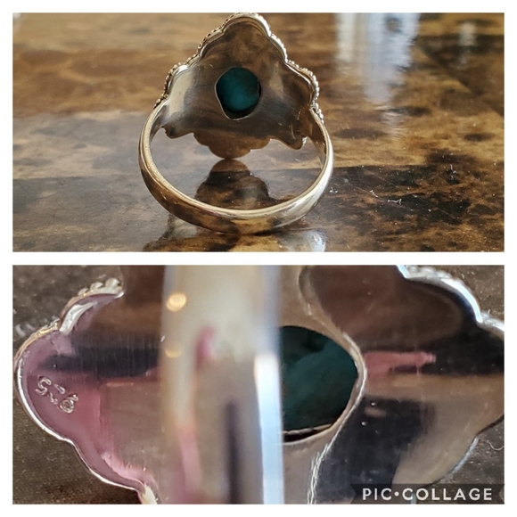Genuine Sleeping Beauty Turquoise Ring Size 10 - Picture 5 of 7